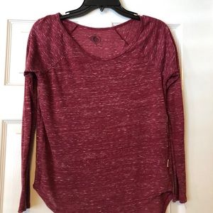 Burgundy volcom long sleeve